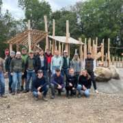 Gruppenfoto von den Garten Reichl Azubis in Kirchheim bei München auf der Landesgartenschau