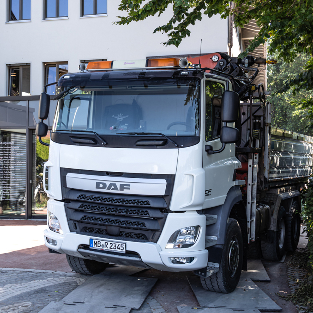 Baustellenlogistik Lieferungen Garten Reichl in Bad Wiessee