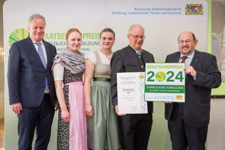 Verleihung Staatsehrenpreis 2024 Garten Reichl Bad Wiessee